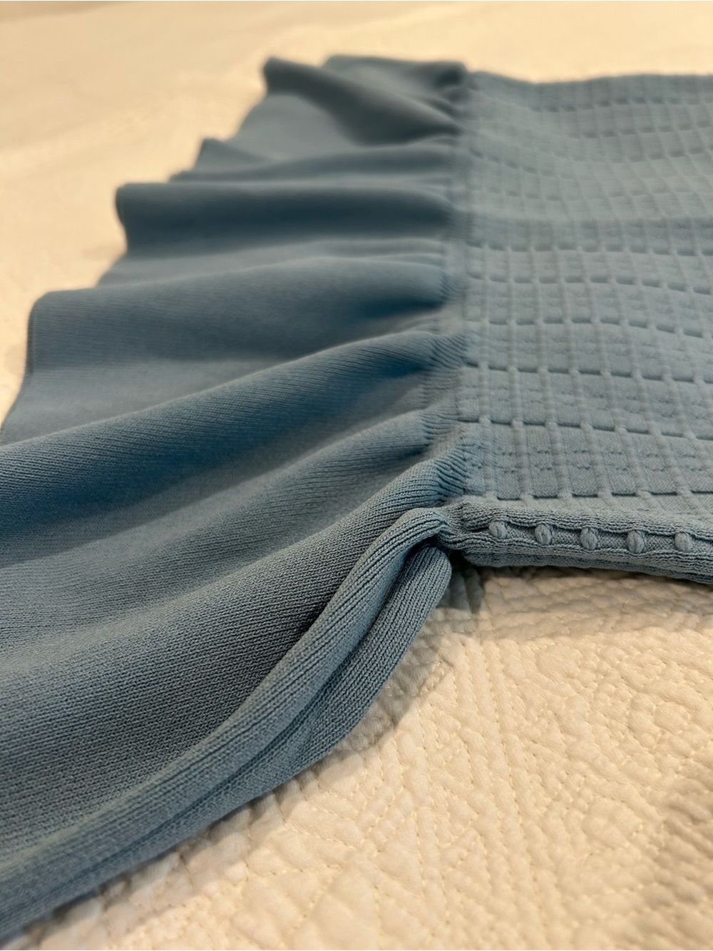 Michael Kors Slate Blue Textured Knit Dress - Picture 4 of 6